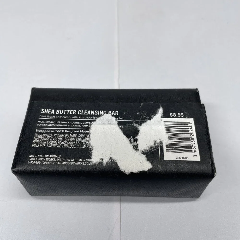 Bath & Body Works Noir Mens Collection Shea Butter Cleansing Bar 5 oz Soap